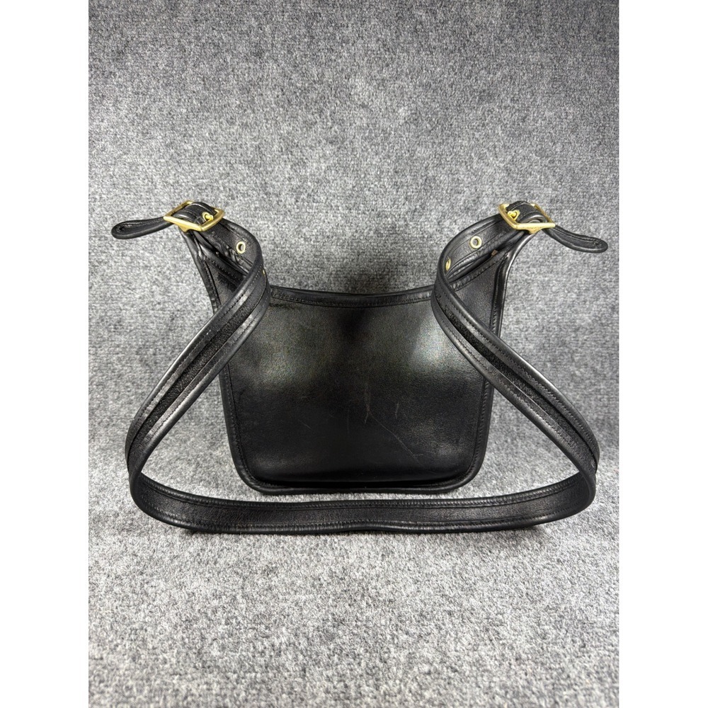 Vintage Coach Janice Legacy Bag Black Leather Brass Hardware H7U-9950 Dust bag